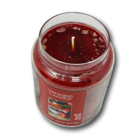 Yankee Candle Large Jar Candle Pumpkin Apple Butter 22 oz RETIRED - Picture 4 of 4